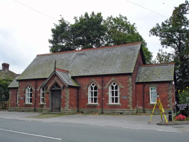 Adlington: the Village Hall on Mill Lane