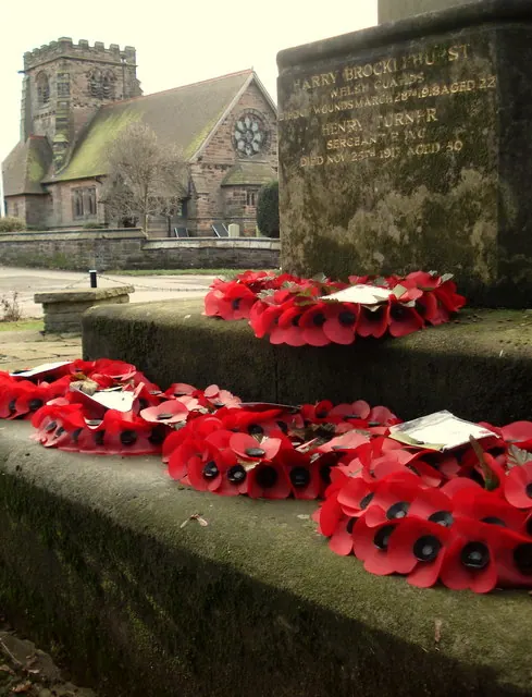St Cross Church from the War Memorial Appleton Thorn
