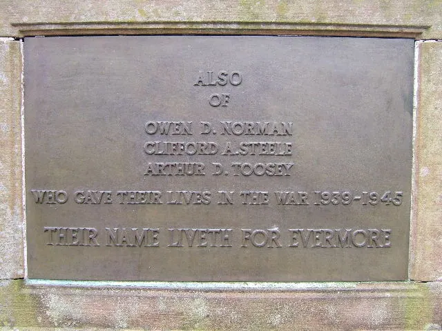 WWII War Memorial, Great Barrow