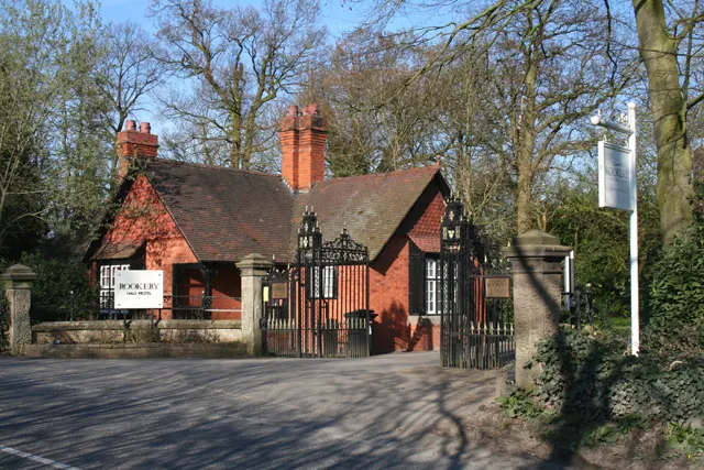 Lodge and gates, Rookery Hall