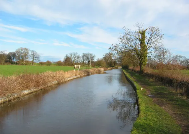 Shropshire Union Canal by Wrenbury Church Bridge