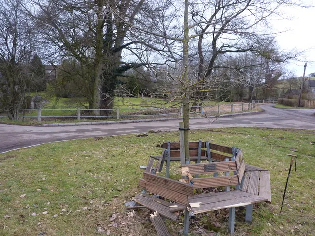 Atlow's Memorial Bench wrecked