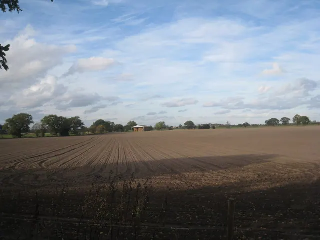 Barn across the field