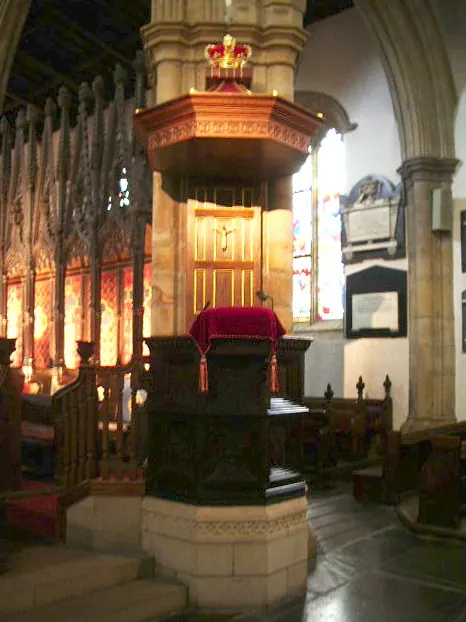 Pulpit, Lancaster Priory