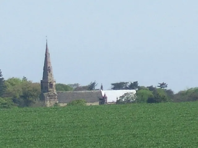 Halsall Church from canal bridge
