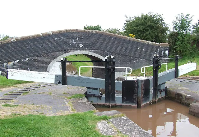 Hack Green Lock No 1, and Bridge, Shropshire Union Canal
