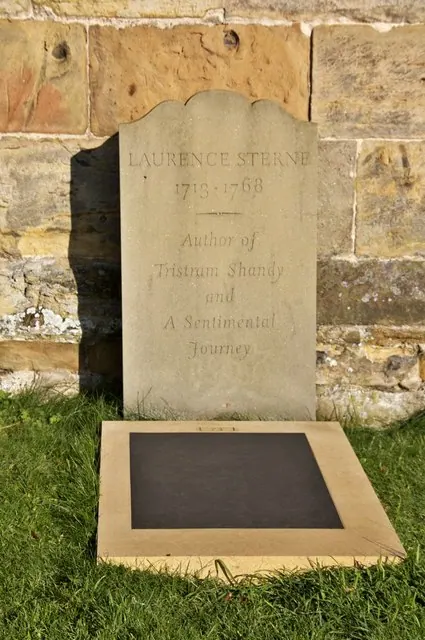 Laurence Sternes' grave, Coxwold churchyard