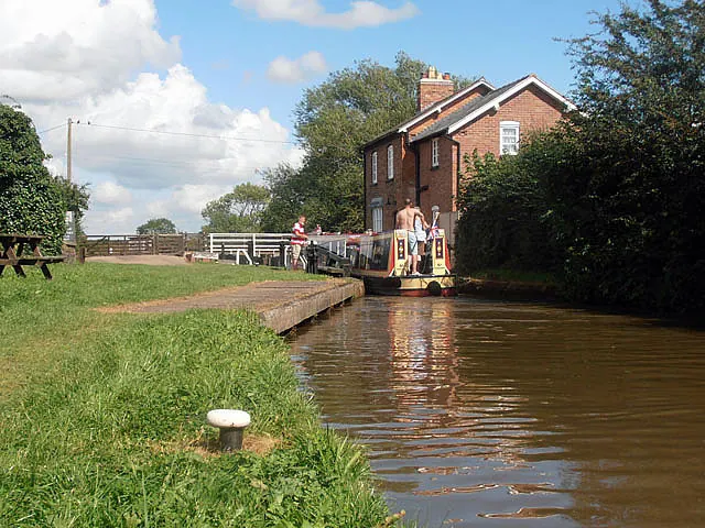 The locks at Church Bridge, Marbury