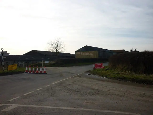A road junction at Marton Priory