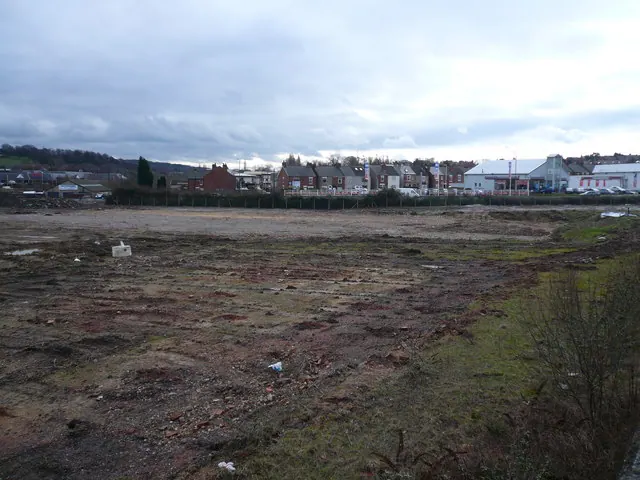 Lockoford Lane - View across cleared Dema Glass Site