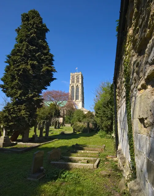 Howden Minster churchyard