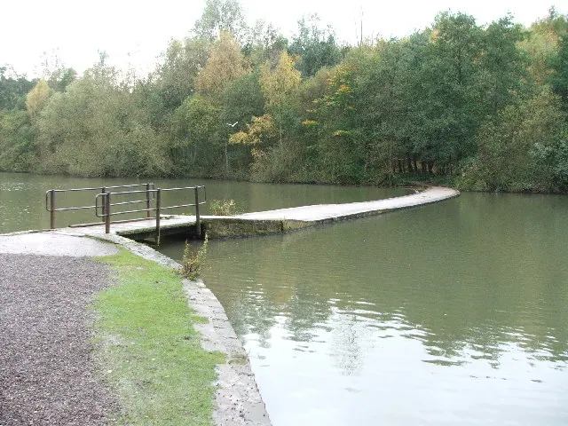 Causeway across Newmiller Dam.