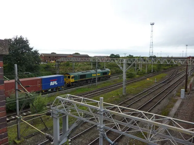 Goods train emerging from Basford Hall Bridge