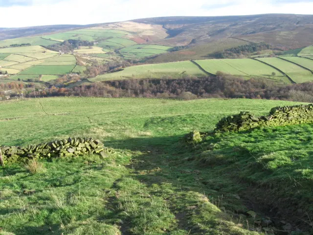 Whiteley Nab towards Lees Hall