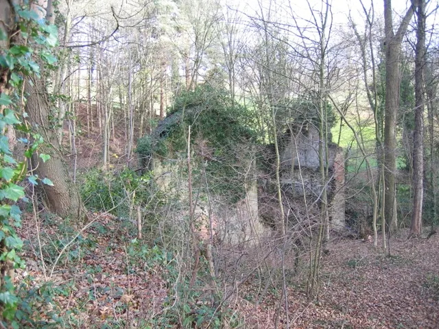 Corn Mill ruins in Hawarden Park