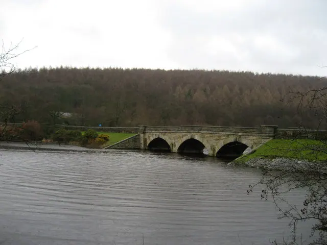 Bridge across Lindley Wood Reservoir