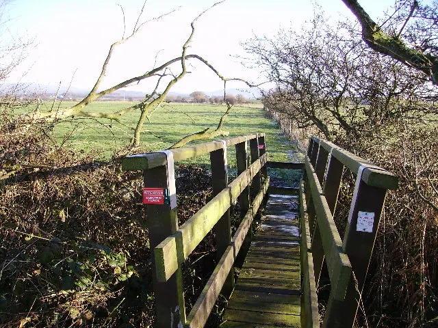 Footbridge near Cockersands Abbey