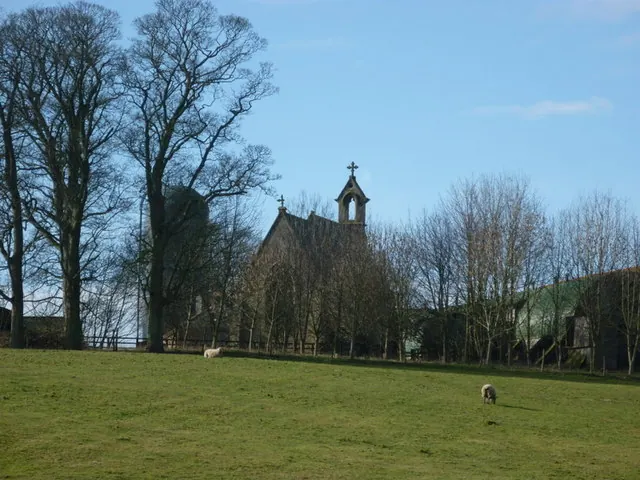 The church at Cowlam Manor Farm