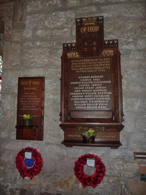 All Saints Church, Kirk Deighton, War Memorial