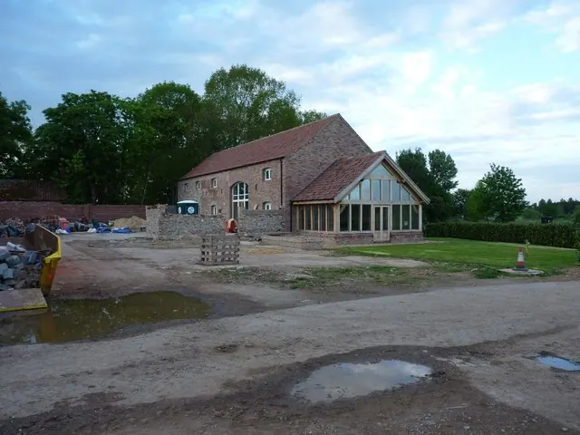 Barn conversions at Thornton Manor farm