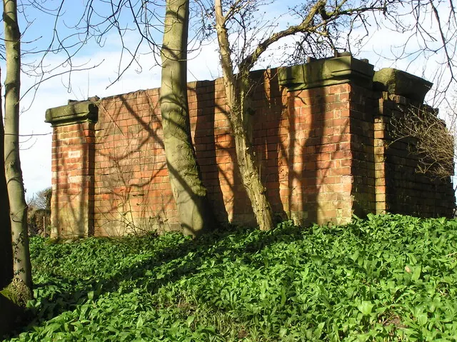 Part of ruined bridge  support
