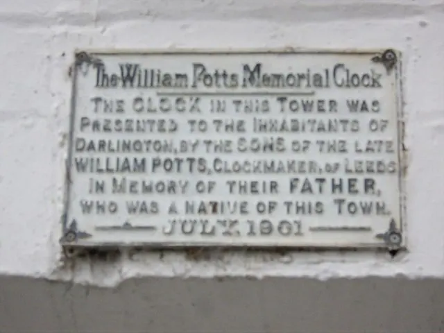 Memorial Plaque on Clock Tower