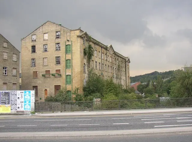 Folly Hall Mills from the A616, Lockwood (Huddersfield)