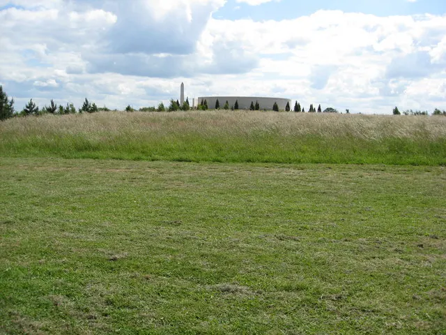 Armed Forces Memorial - View across an ancient  bronze age site