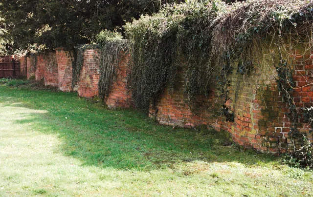 Ancient wall by St Wilfred's church