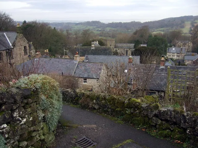 View across West Bank to the church