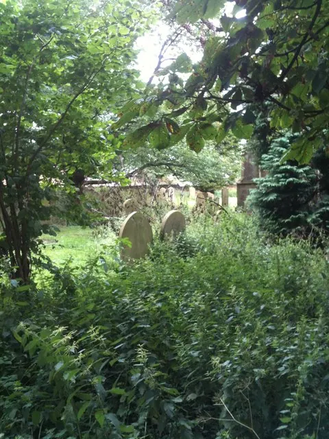Overgrown graveyard, Church of the Ascension