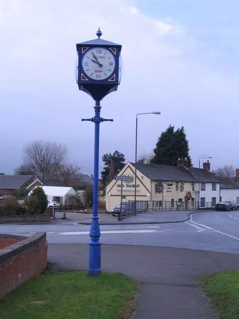 Millennium clock and Old Talbot Inn