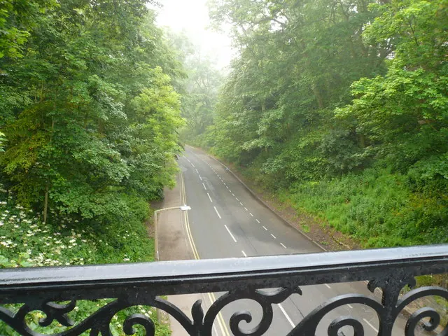 Filey - View from Footbridge leading to St Oswald's Church