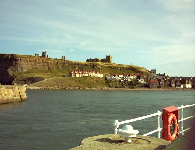 Whitby Abbey & Church from West Pier