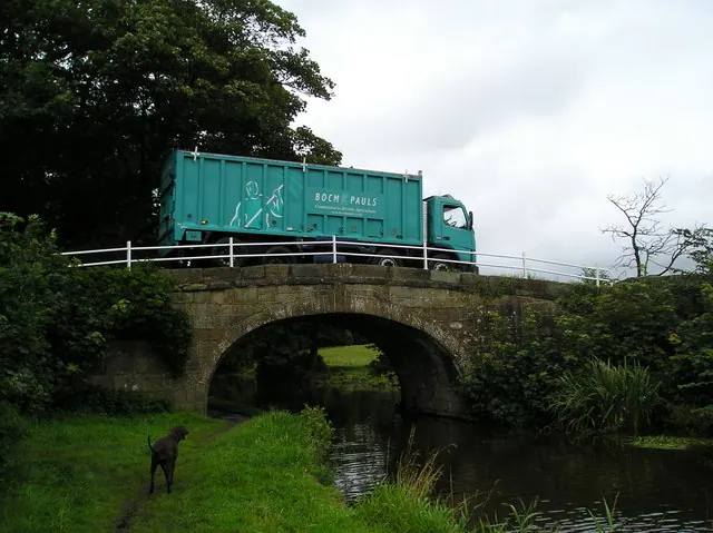 Waggon crossing Canal Bridge near Cockerham