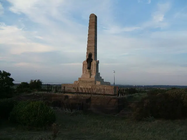 Dusk at the war memorial on Grange Hill, West Kirby