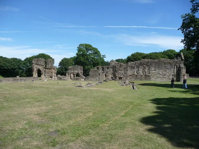 The ruins of Basingwerk Abbey