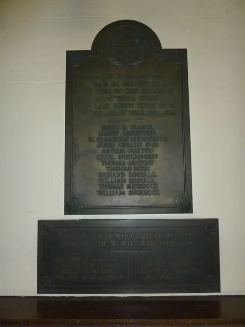 The Parish Church of St Nicholas, War Memorial