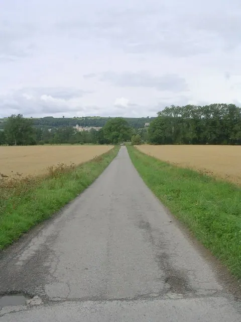 Driveway leading to Ampleforth Abbey