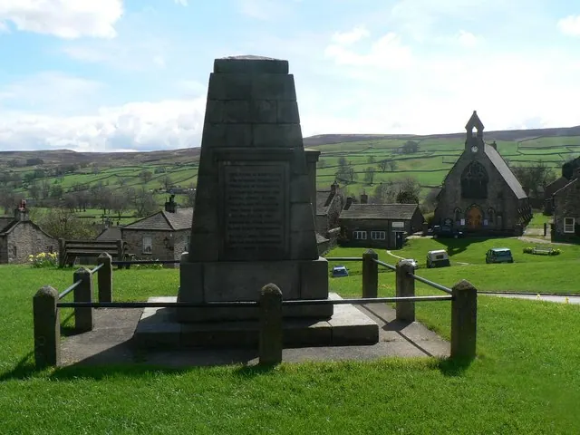 Reeth: war memorial and chapel