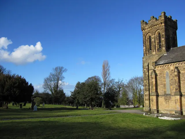 The graveyard and tower of St Mary's, Bagillt