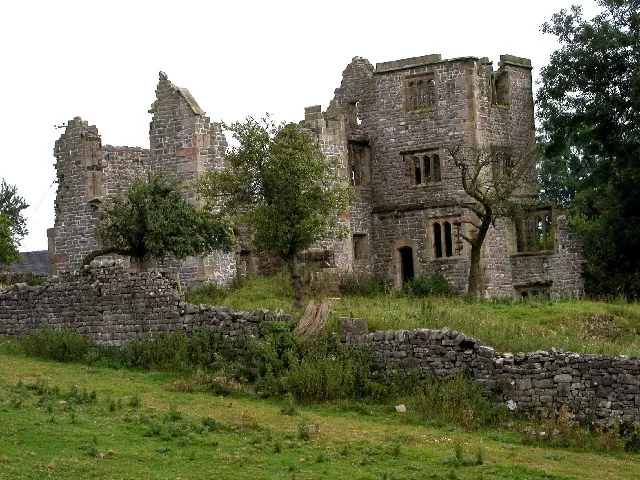 Throwley Hall ruin