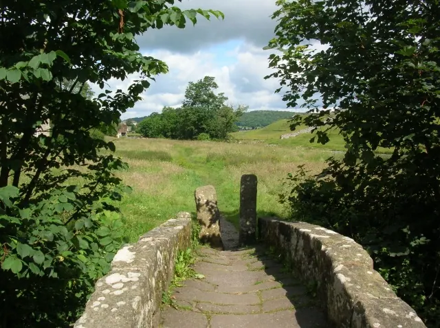 Packhorse bridge and squeeze stile