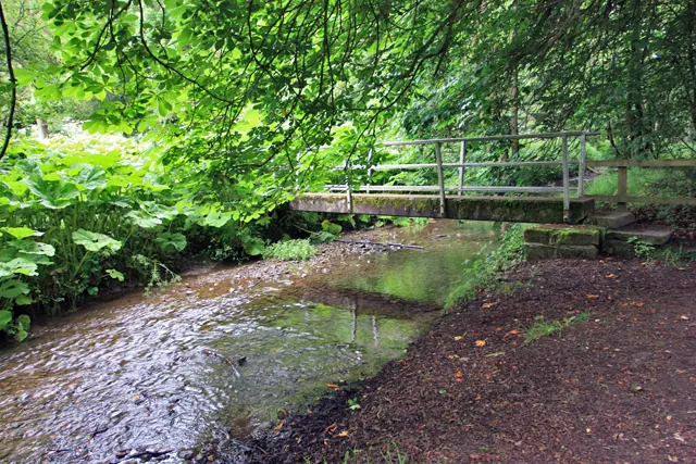 The footbridge near Levisham Church