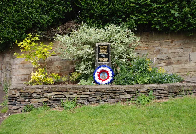 A memorial in the village of Millthorpe,  Derbyshire