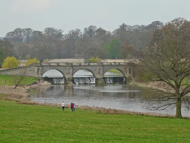 Boathouse bridge, Kedleston Hall