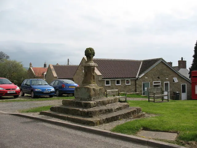 Market Cross and Village Hall, Borrowby