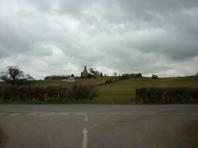 Looking across to All Saints Church, Burythorpe
