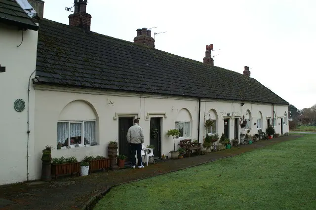 Alms cottages attached to St. John's Chapel, Lathom Park