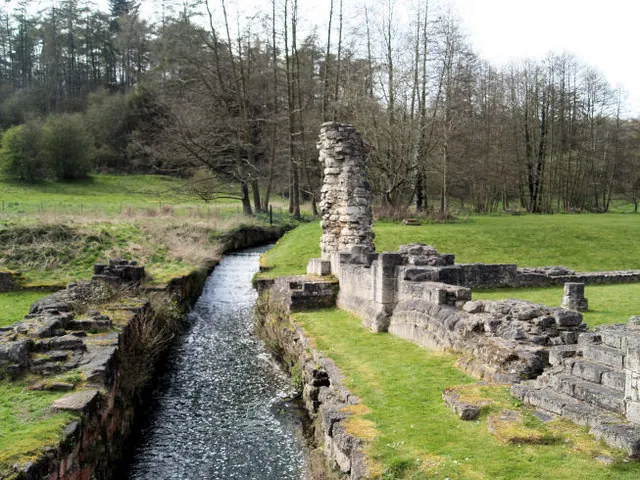 Mill race Roche Abbey.